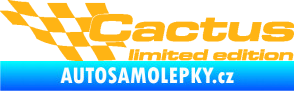 Samolepka Cactus limited edition levá světle oranžová