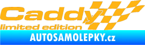 Samolepka Caddy limited edition pravá světle oranžová