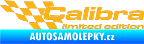 Samolepka Calibra limited edition levá světle oranžová