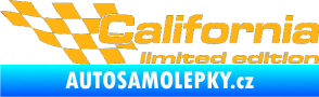 Samolepka California limited edition levá světle oranžová