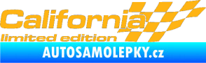 Samolepka California limited edition pravá světle oranžová