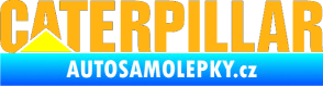 Samolepka Caterpillar - barevný světle oranžová