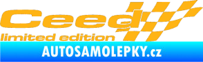 Samolepka Ceed limited edition pravá světle oranžová