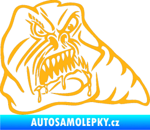 Samolepka Červ pravá světle oranžová
