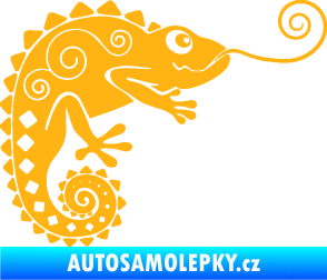 Samolepka Chameleon 004 pravá světle oranžová
