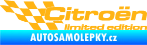 Samolepka Citroen limited edition levá světle oranžová