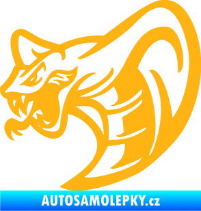 Samolepka Cobra 007 levá světle oranžová