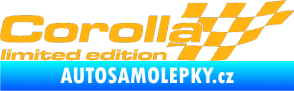 Samolepka Corolla limited edition pravá světle oranžová