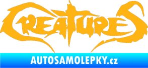 Samolepka Creatures světle oranžová