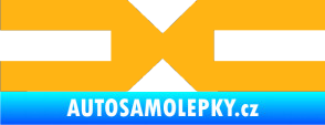 Samolepka Dacia 004 světle oranžová