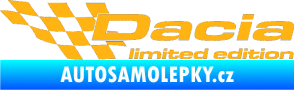 Samolepka Dacia limited edition levá světle oranžová