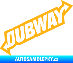 Samolepka Dübway 002 světle oranžová