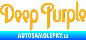 Samolepka Deep Purple světle oranžová