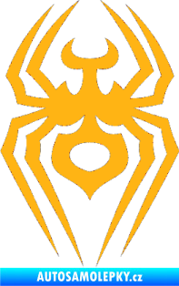 Samolepka Pavouk 008 světle oranžová