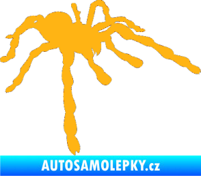 Samolepka Pavouk 013 - pravá světle oranžová