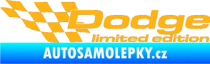 Samolepka Dodge limited edition levá světle oranžová