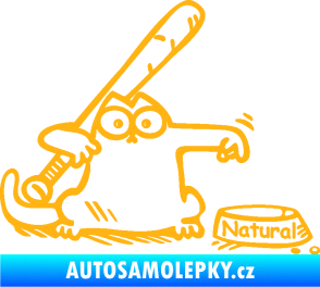Samolepka Dolej natural pravá světle oranžová