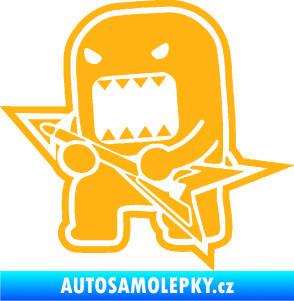 Samolepka Domo 004 levá rocker světle oranžová