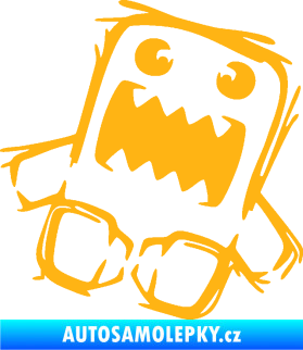 Samolepka Domo 009 pravá crazy světle oranžová