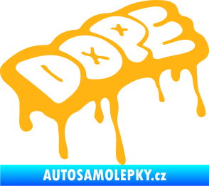 Samolepka Dope světle oranžová