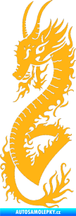 Samolepka Dragon 003 levá světle oranžová