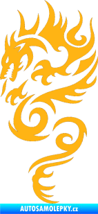Samolepka Dragon 010 levá světle oranžová