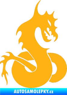 Samolepka Dragon 031 pravá světle oranžová