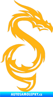 Samolepka Dragon 033 pravá světle oranžová