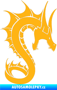 Samolepka Dragon 041 pravá světle oranžová