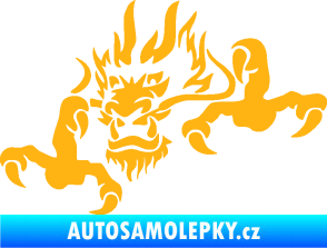 Samolepka Dragon 049 levá světle oranžová