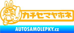 Samolepka Drift rabit světle oranžová