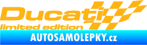 Samolepka Ducati limited edition pravá světle oranžová