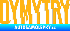 Samolepka Dymytry 001 světle oranžová