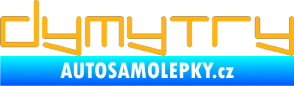 Samolepka Dymytry 002 světle oranžová