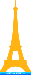 Samolepka Eifelova věž 001 světle oranžová
