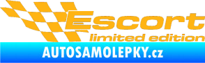 Samolepka Escort limited edition levá světle oranžová