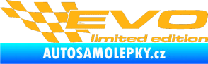 Samolepka Evo limited edition levá světle oranžová
