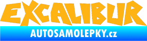 Samolepka Excalibur světle oranžová