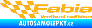 Samolepka Fabia limited edition levá světle oranžová