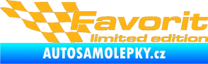 Samolepka Favorit limited edition levá světle oranžová