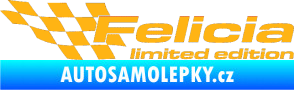 Samolepka Felicia limited edition levá světle oranžová