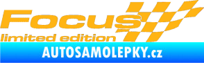 Samolepka Focus limited edition pravá světle oranžová