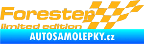 Samolepka Forester limited edition pravá světle oranžová