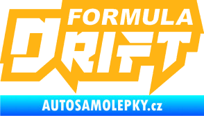 Samolepka Formula drift nápis světle oranžová