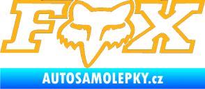 Samolepka Fox 001 světle oranžová