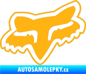 Samolepka Fox 003 světle oranžová
