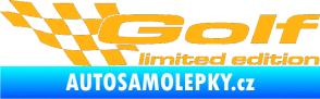 Samolepka Golf limited edition levá světle oranžová