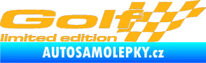 Samolepka Golf limited edition pravá světle oranžová