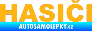 Samolepka HASIČI světle oranžová
