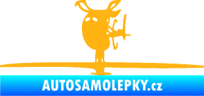 Samolepka Helikoptéra model 001 levá světle oranžová